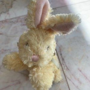 ❤️3/$20 Stuffed yellow bunny with pink nose